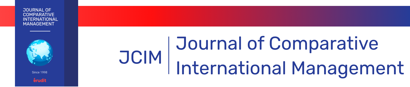 a header image with book cover, the name of the journal twice, and the initials of the journal