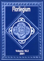 					View Volume 18, Number 2 (2001)
				