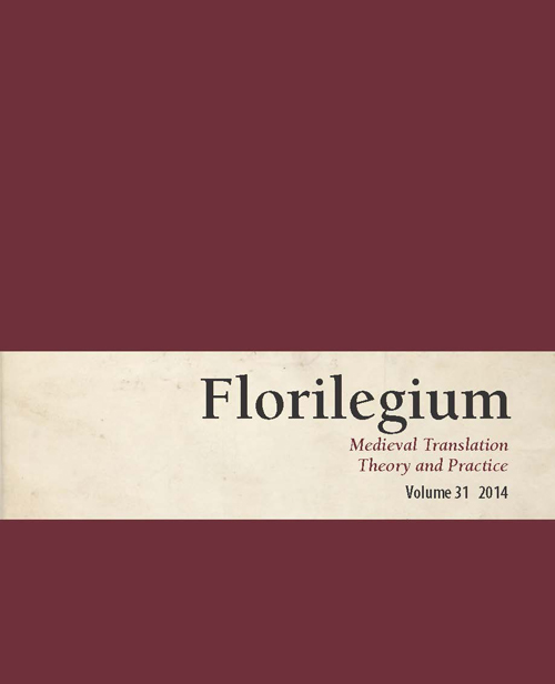 Just As Fragments Are Part Of A Vessel A Translation Into Medieval Occitan Of The Life Of Alexander The Great Florilegium